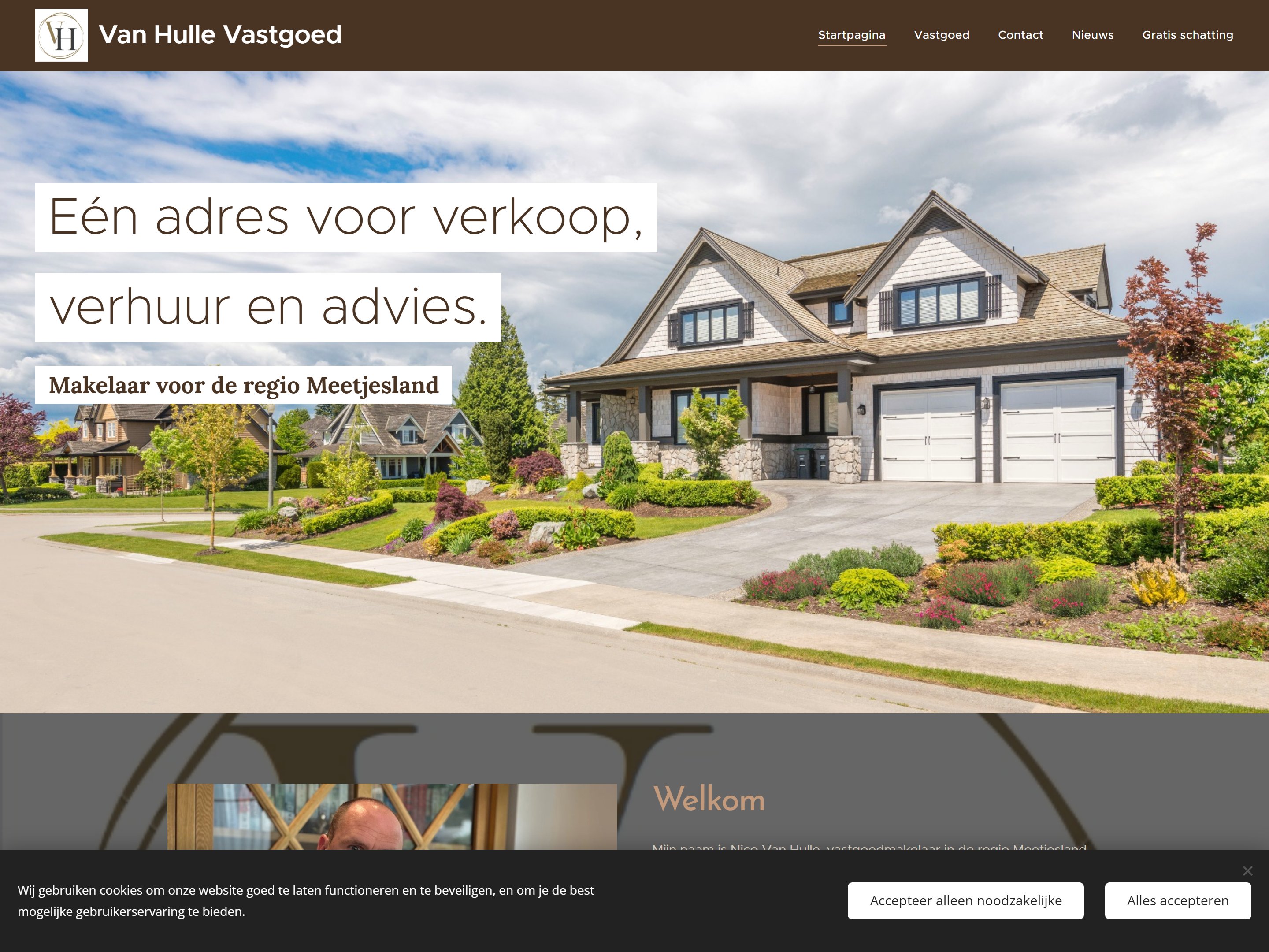 VH Vastgoed website preview